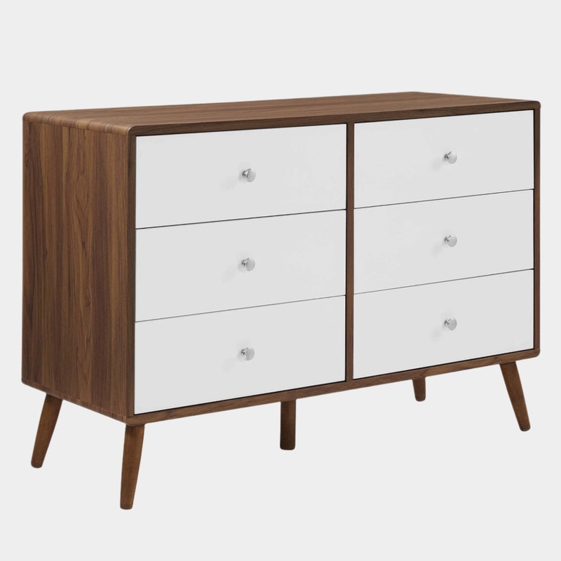 Transmit 47″ Dresser in Walnut White