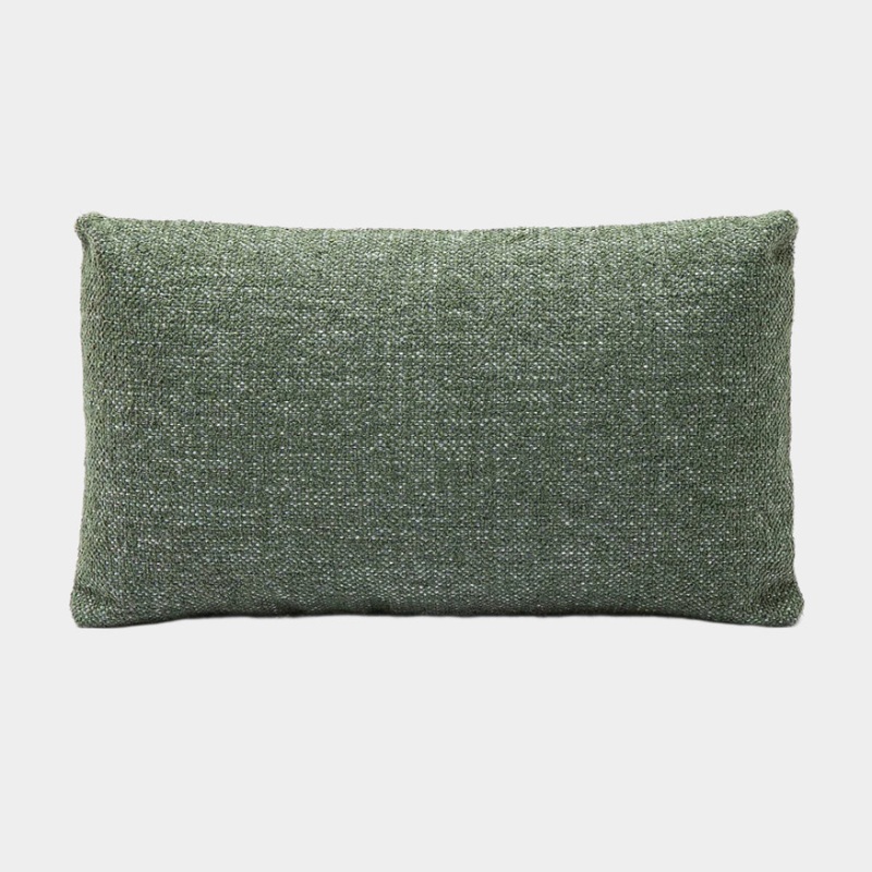 Malolo Green Basketweave Rectangular Vegan-Down Pillow