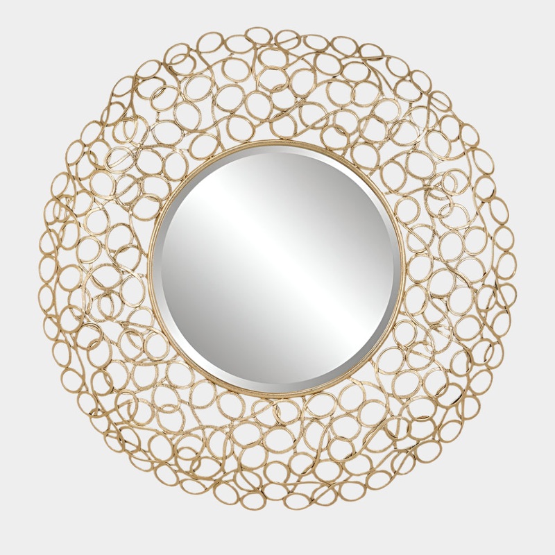 Swirl Round Mirror