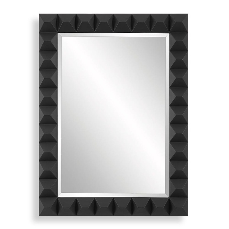Studded Mirror, Black