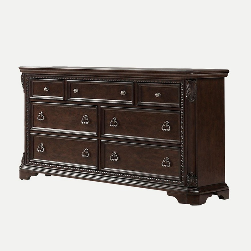 7 Drawer Dresser – Mahogany