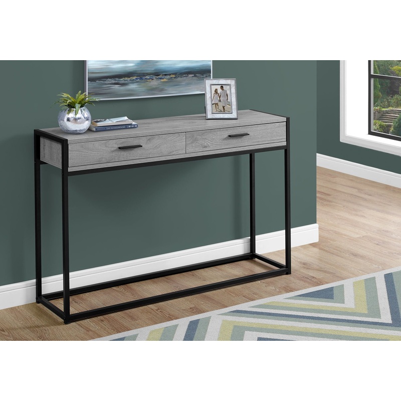 Accent Console Table For Entryway, Storage Drawers, Contemporary & Modern
