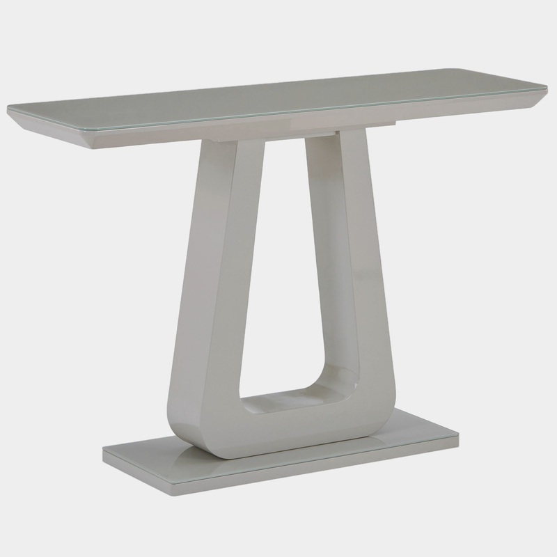 Corvus Console Table in Warm Grey