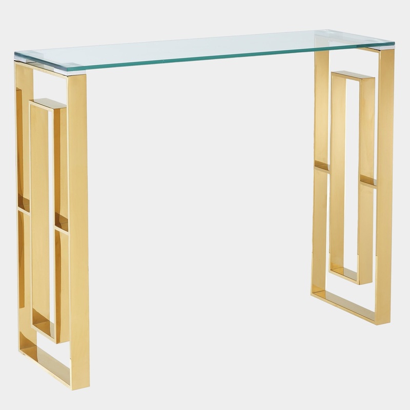 Eros Console/Desk in Gold
