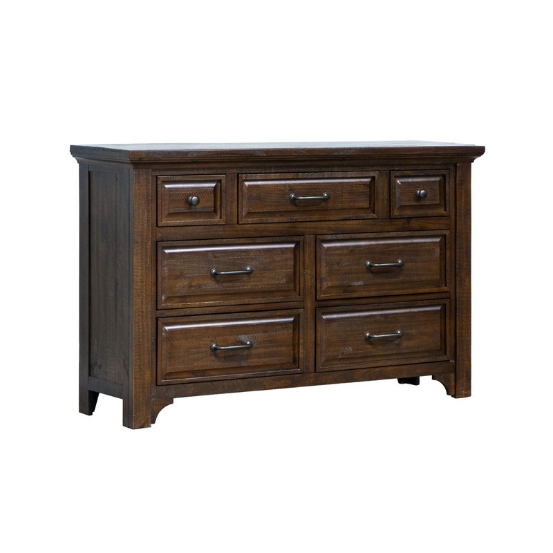 Verna – 7 Drawer Dresser – Brown