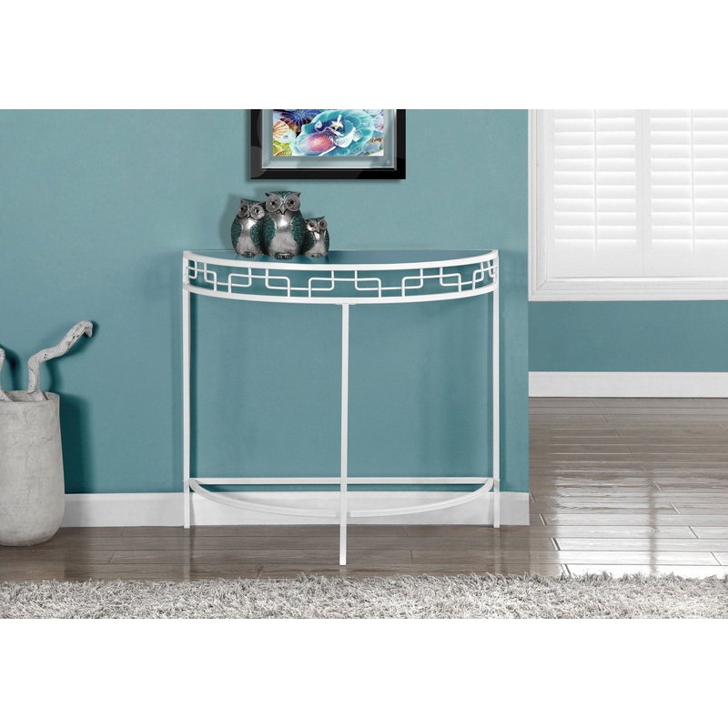 Accent Console Table For Entryway, Contemporary And Modern – White