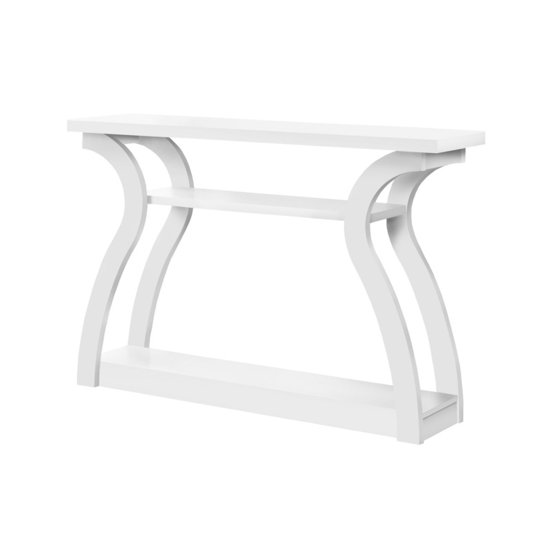 Accent Console Table For Entryway, Unique Curved Design