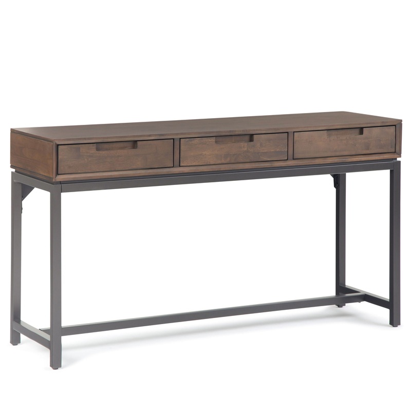 Banting – Mid Century Wide Console Table – Walnut Brown