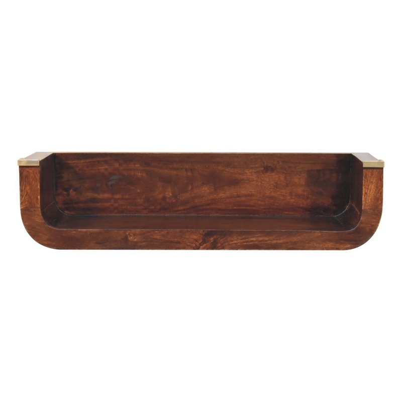 Indira Floating Console Table – Walnut