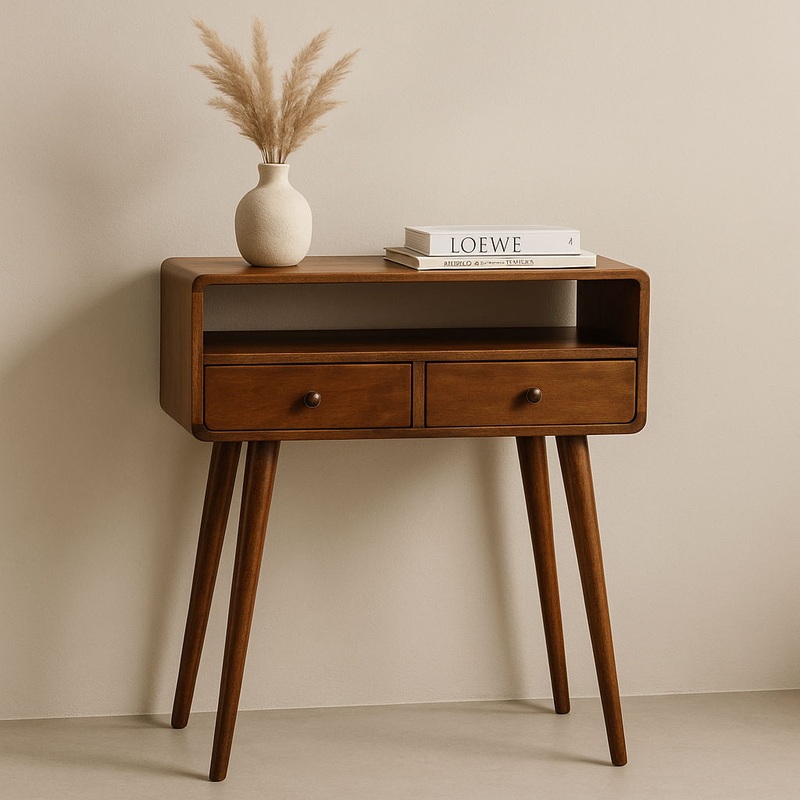 Mini Console Table – Chestnut