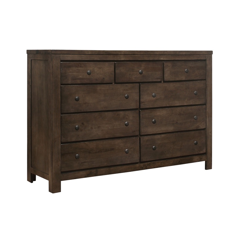 Verna – 9 Drawer Dresser – Brown