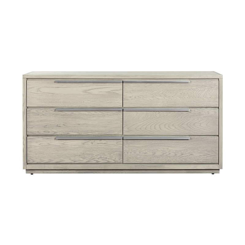 Abbey – 6 Drawer Dresser – Gray Oak