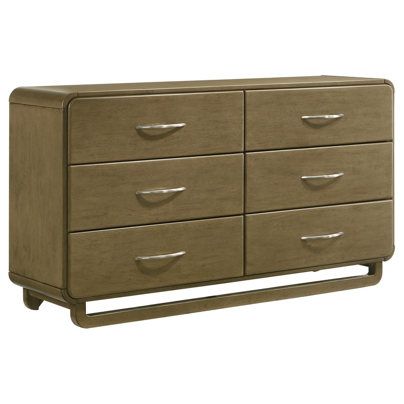 Amsbury – 6-Drawer Dresser Cabinet – Nutmeg