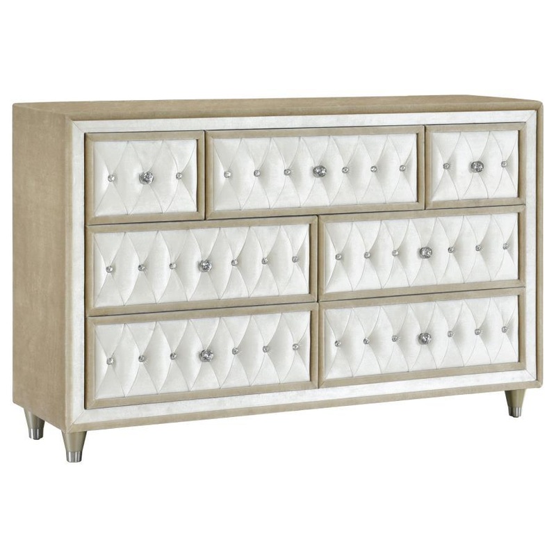 Antonella – 7-Drawer Upholstered Dresser