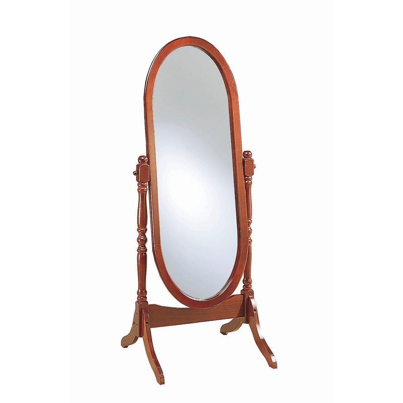 Coaster Furniture Foyet 3101 Wood Adjustable Full Length Cheval Mirror – Merlot