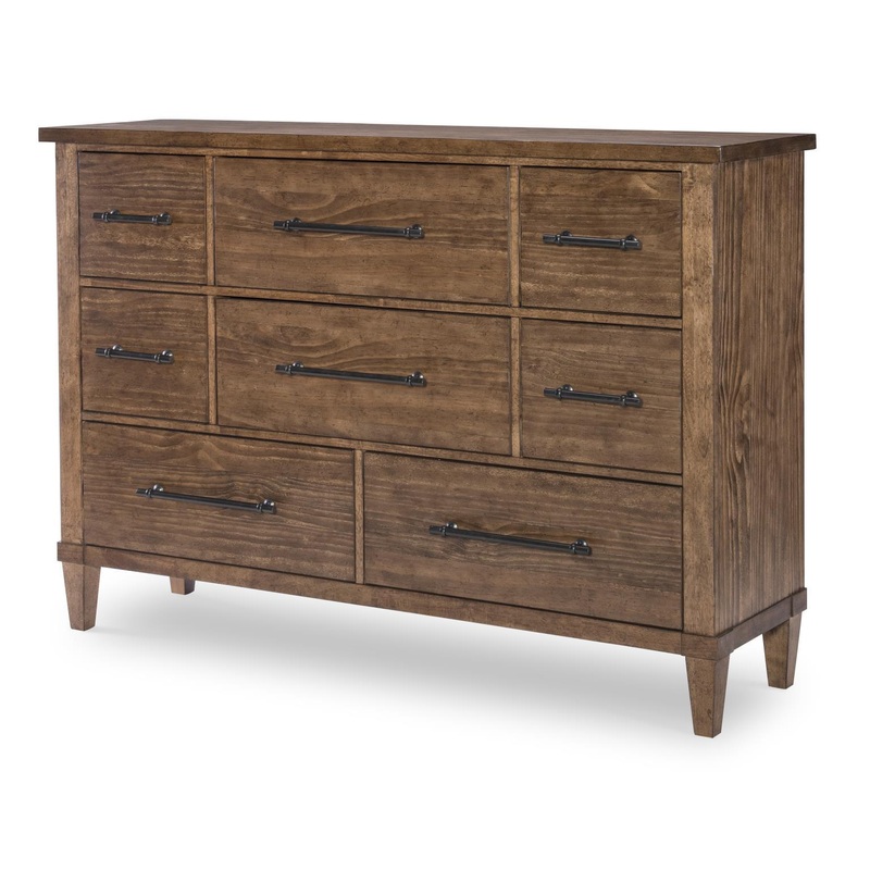 Artisan’s Place – Eight Drawer Dresser – Vintage Pine Ironwood