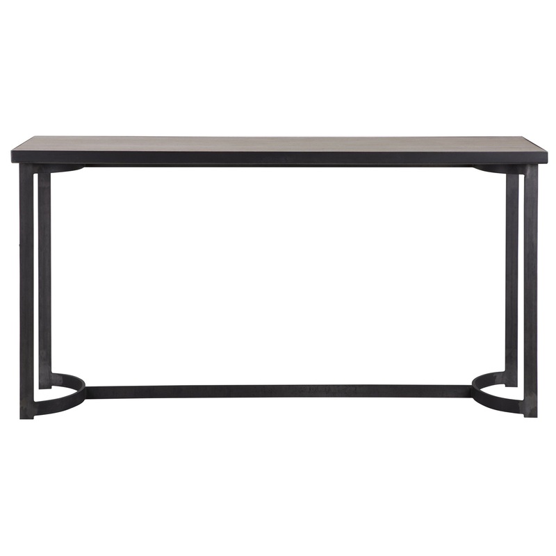 Basuto – Steel Console Table – Light Brown