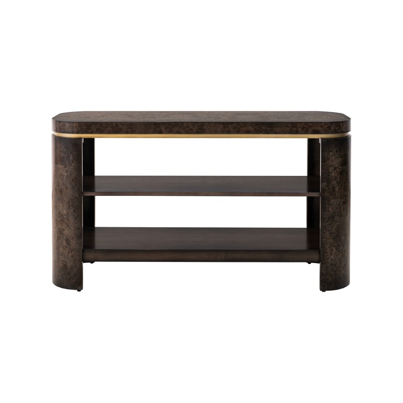 Langford – Console Table – Ebony Mappa Burl