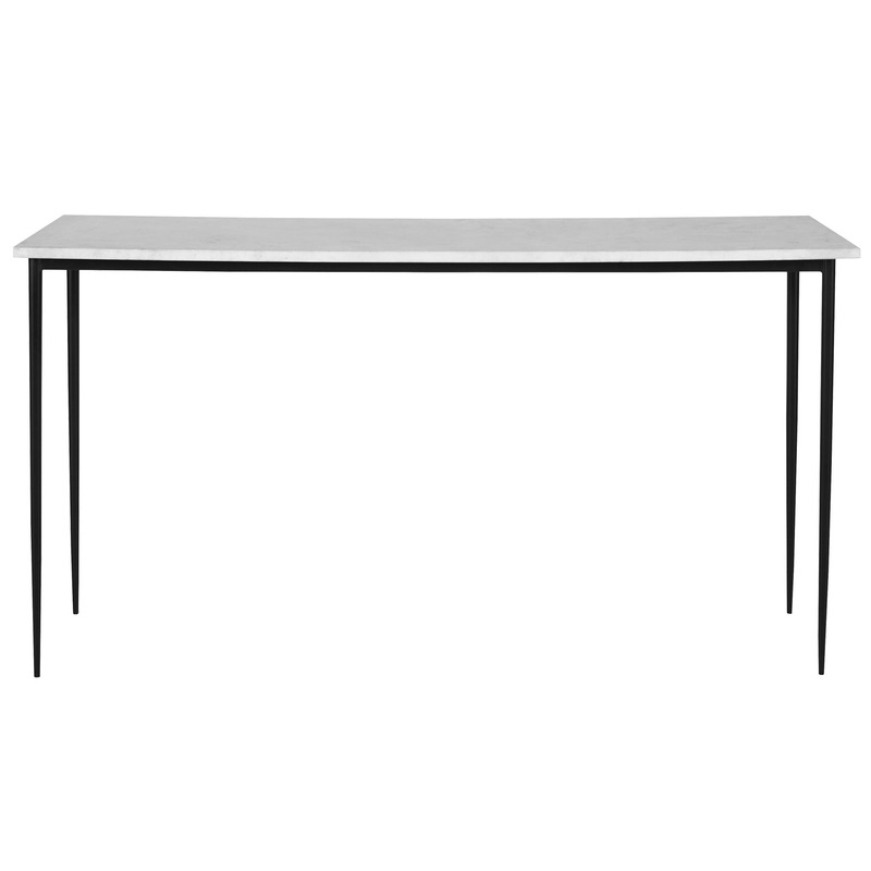 Nightfall – Marble Console Table – White