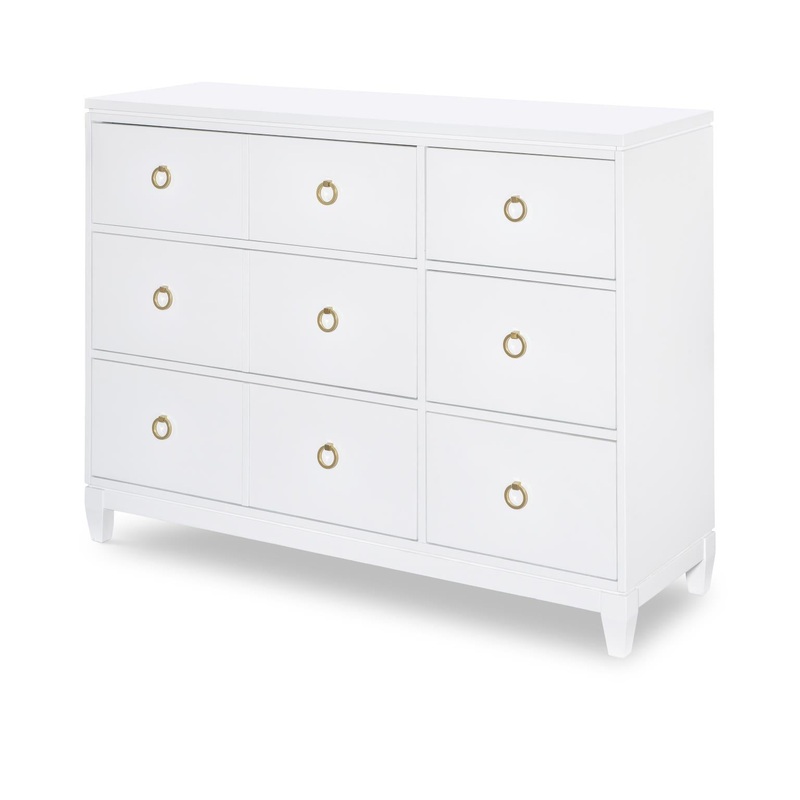 Summerland – 9 Drawers Dresser – White