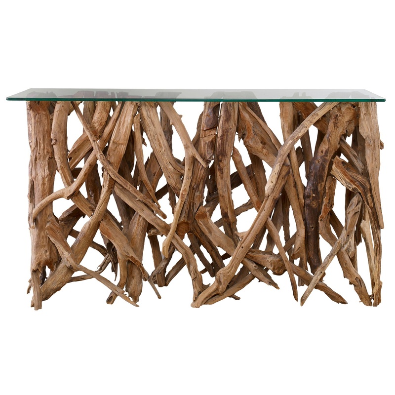 Teak Wood – Console – Light Brown
