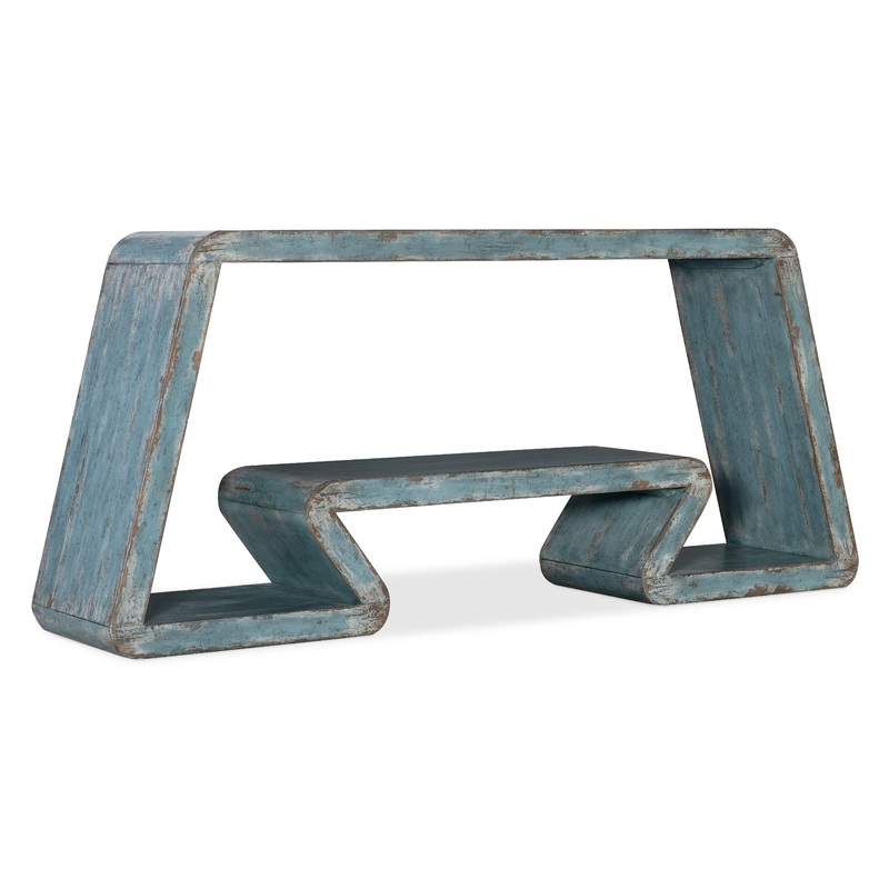 Commerce and Market – Inside Track Console Table – Blue