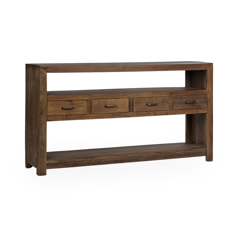 Mattai – 4 Drawer Console Table – Natural
