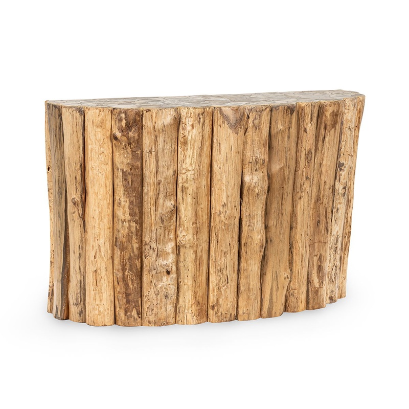 Norwest Petrified – Wood Console Table – Natural