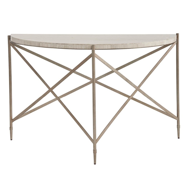 Avaline – Spier Console Table – Bronze / Gray