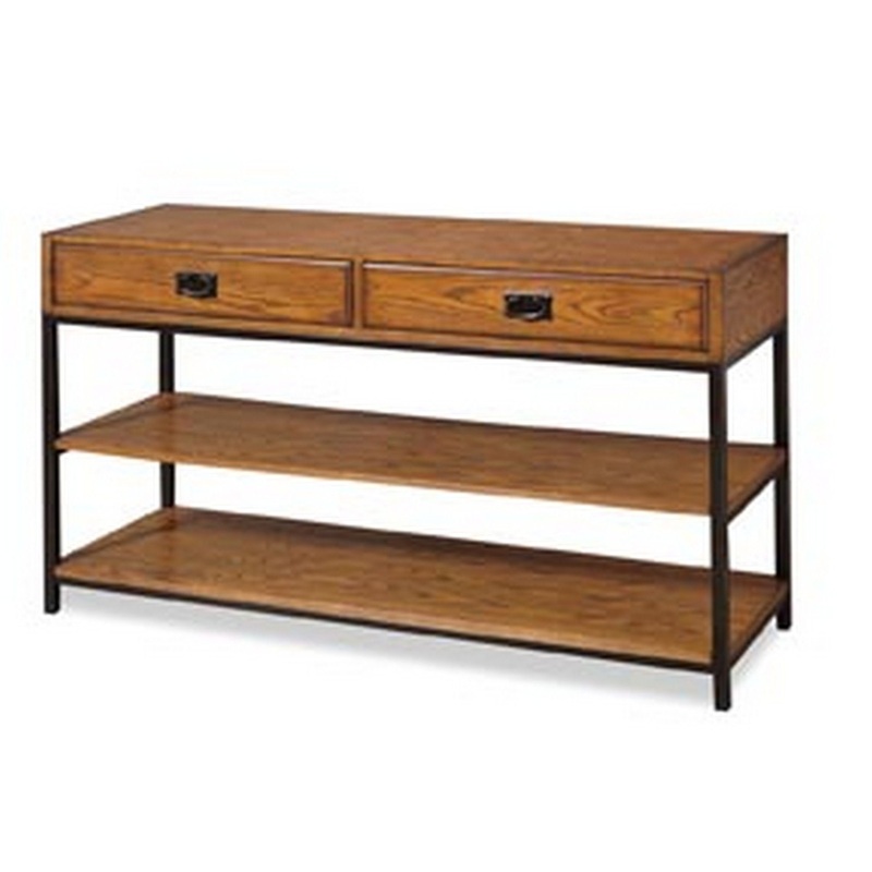 Modern Craftsman – Media Console – Brown, Light – 12.75″