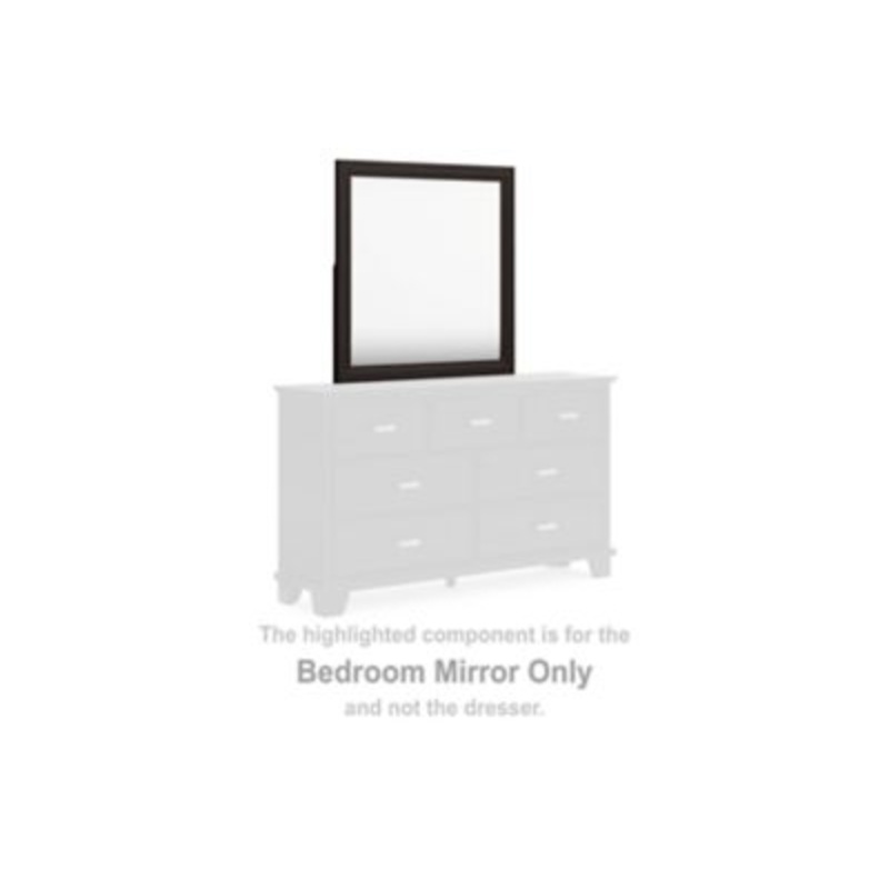 Covetown – Dark Brown – Bedroom Mirror