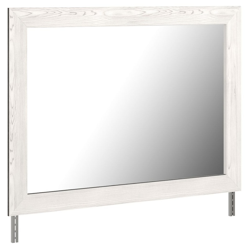 Gerridan – White / Gray – Bedroom Mirror
