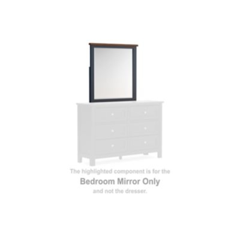 Landocken – Brown / Blue – Bedroom Mirror