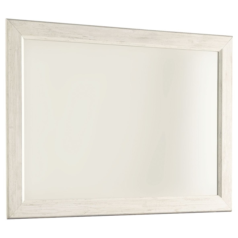 Willowton – Whitewash – Bedroom Mirror