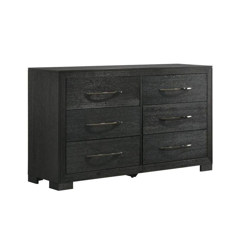 Allan – 6-Drawer Dresser – Black