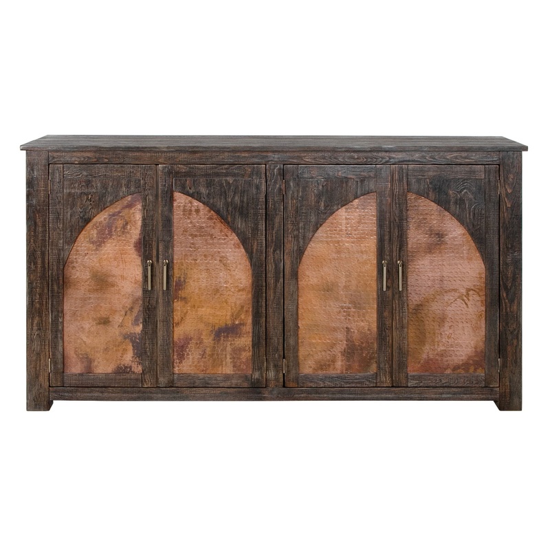 Blackburn – 4 Doors Console – Charred Brown