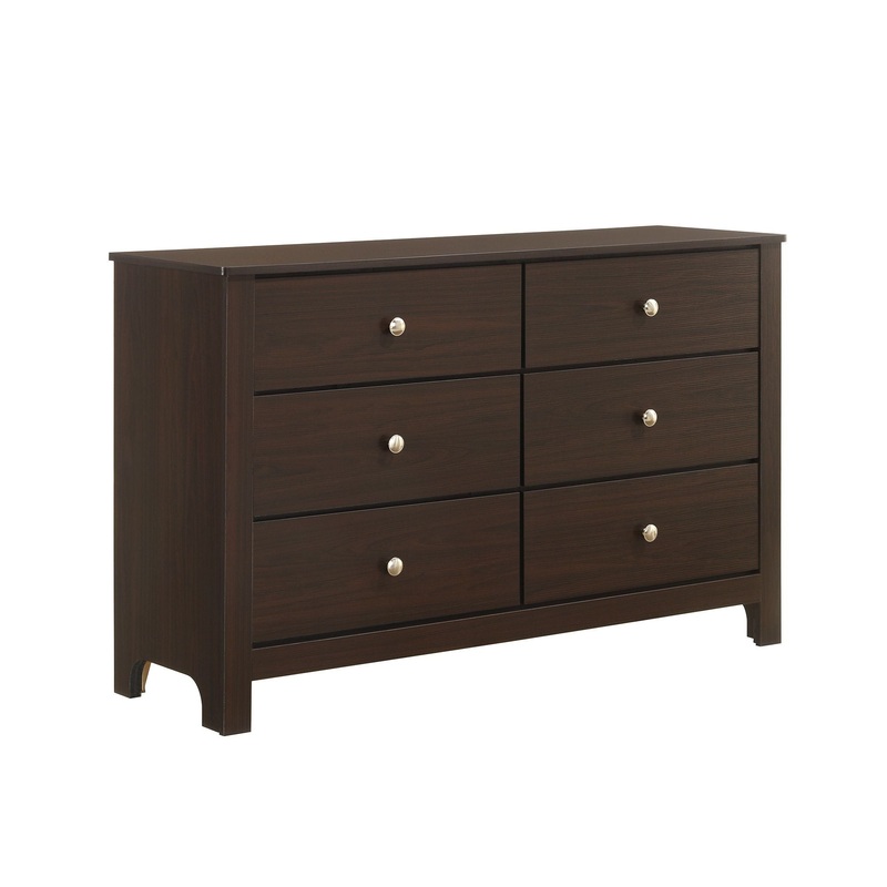 Sami – Youth 6-Drawer Dresser – Espresso