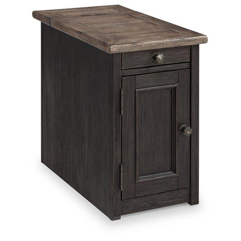 Tyler Creek Chairside End Table with USB Ports & Outlets