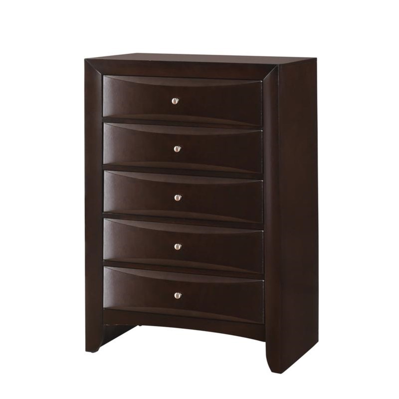 Crown Mark Emily Chest in Dark Cherry