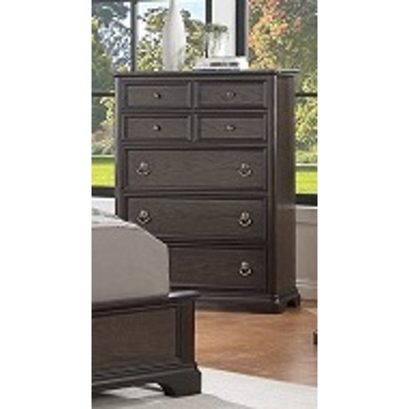 Crown Mark Furniture Duke Chest in Dark Brown
