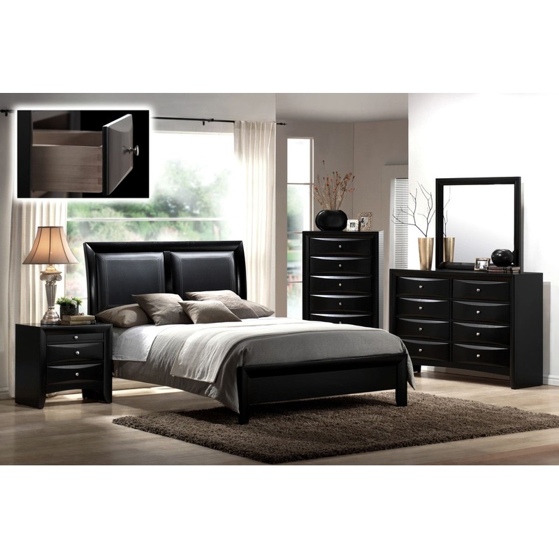 Crown Mark Furniture Emily Drawer Chest in Black