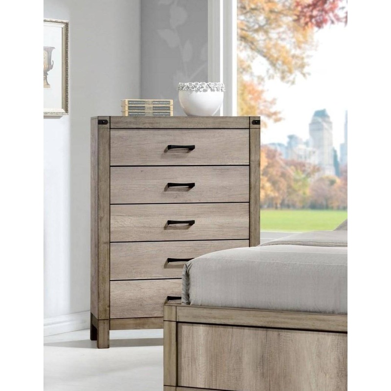Crown Mark Furniture Matteo Chest in Melamine