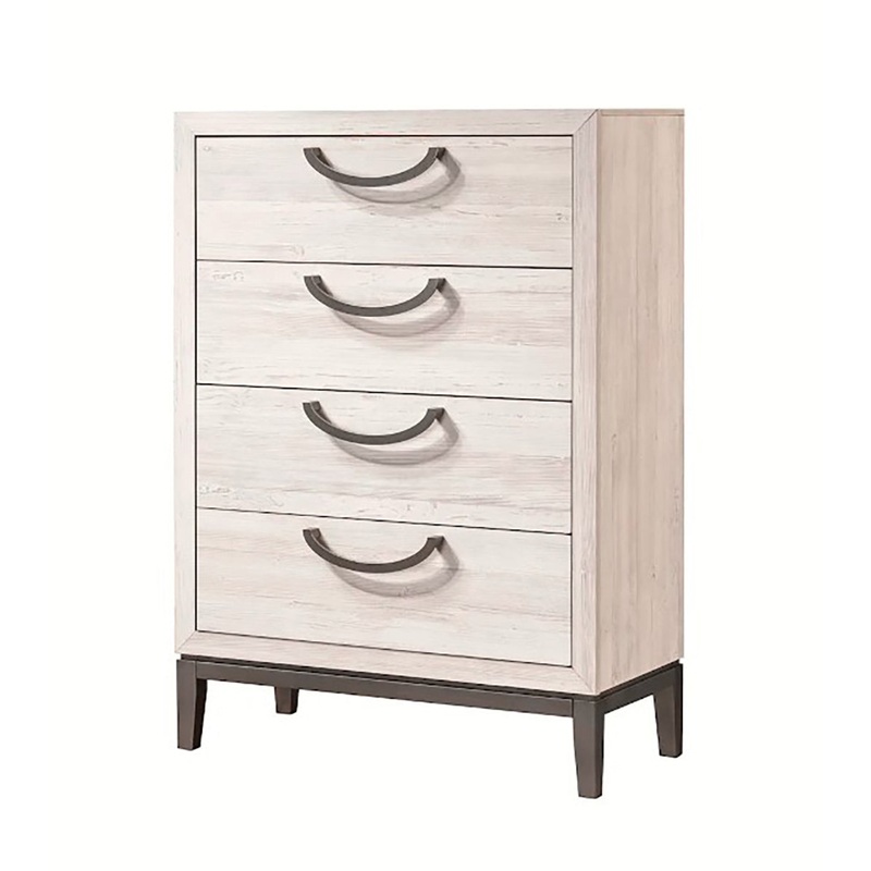 Crown Mark Furniture Veda 4 Drawer Chest in Beige