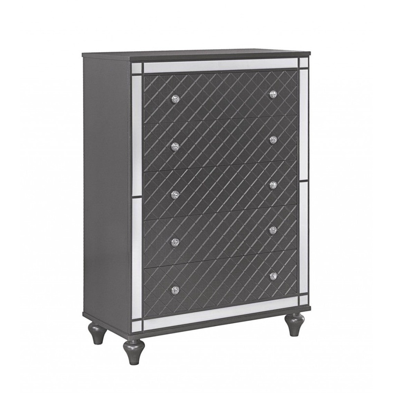 Crown Mark Refino Chest in Gray