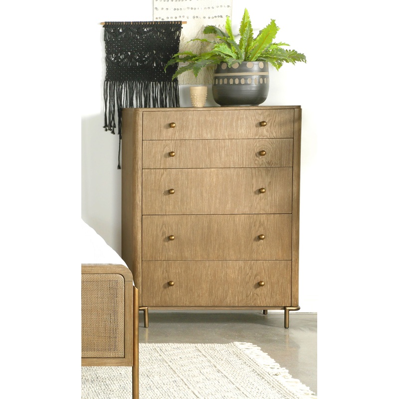 Arini 5-drawer Chest Sand Wash