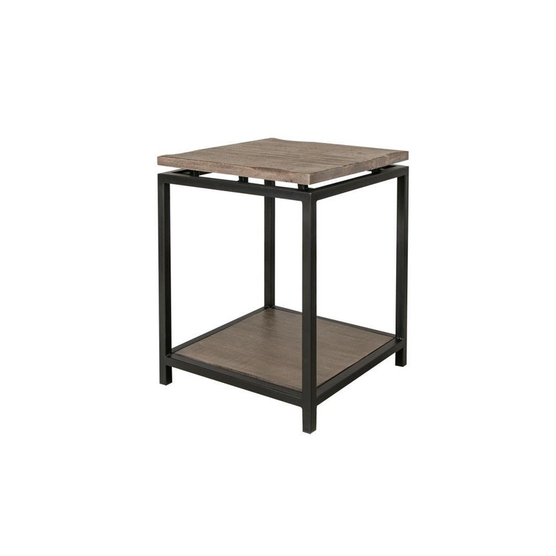 Blacksmith End Table, w/ shelf