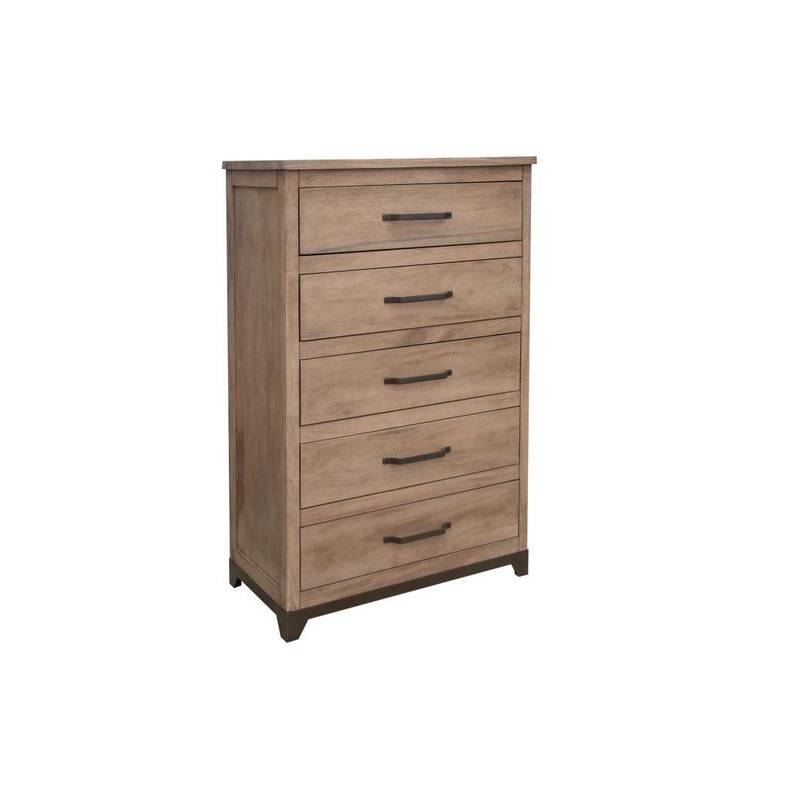 Natural Parota 5 Drawers, Chest