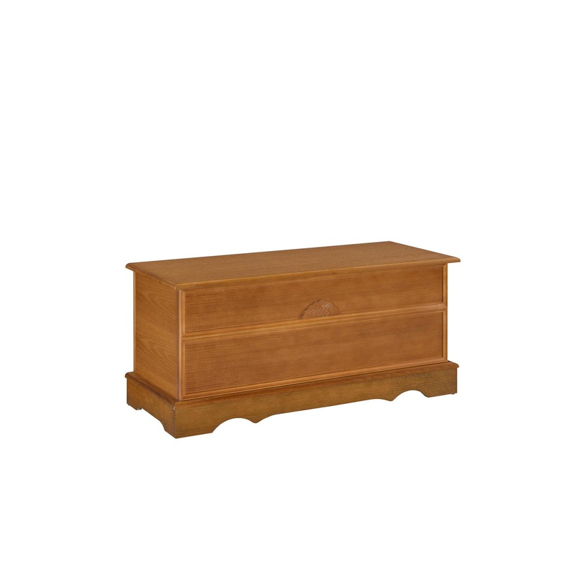 Paula Rectangular Cedar Chest Honey
