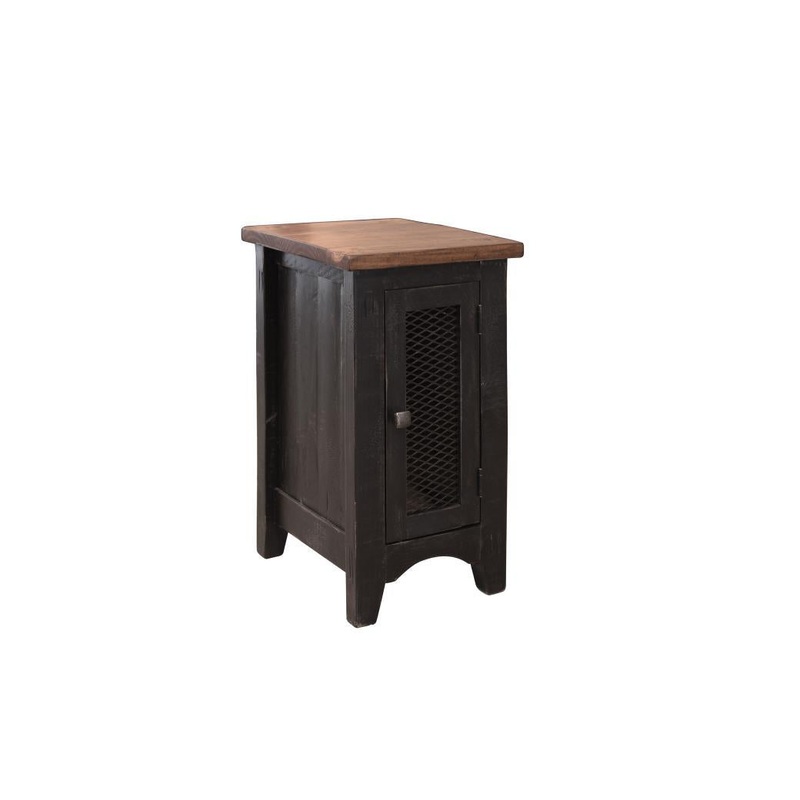 Pueblo Black 1 Mesh Door