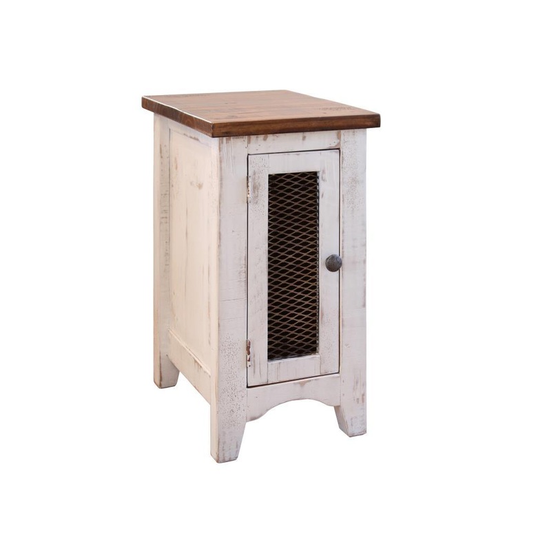 Pueblo White 1 Mesh Door